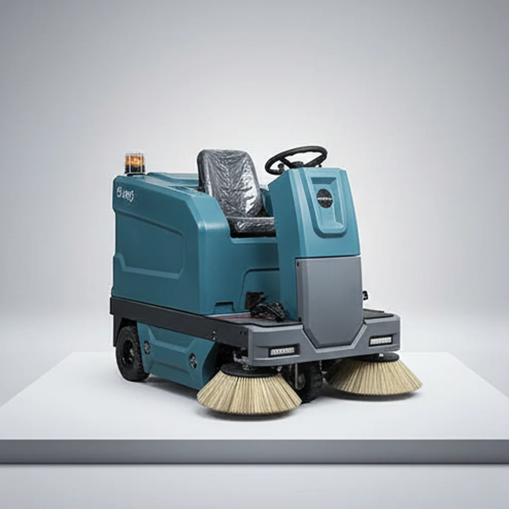 New Electric S1400 Ride-On Floor Sweeper with High Pressure Cleaning 1350mm Path for Narrow Warehouse Aisles
New Electric S1400 Ride-On Floor Sweeper with High Pressure Cleaning 1350mm Path for Narrow Warehouse Aisles
