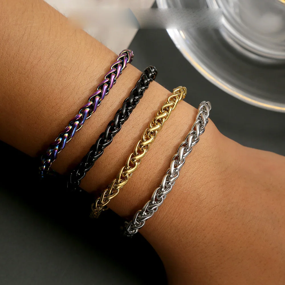 316L Stainless Steel Keel Chain Bracelet for Men Women Colorful Gold Silver Black Color No fading
316L Stainless Steel Keel Chain Bracelet for Men Women Colorful Gold Silver Black Color No fading