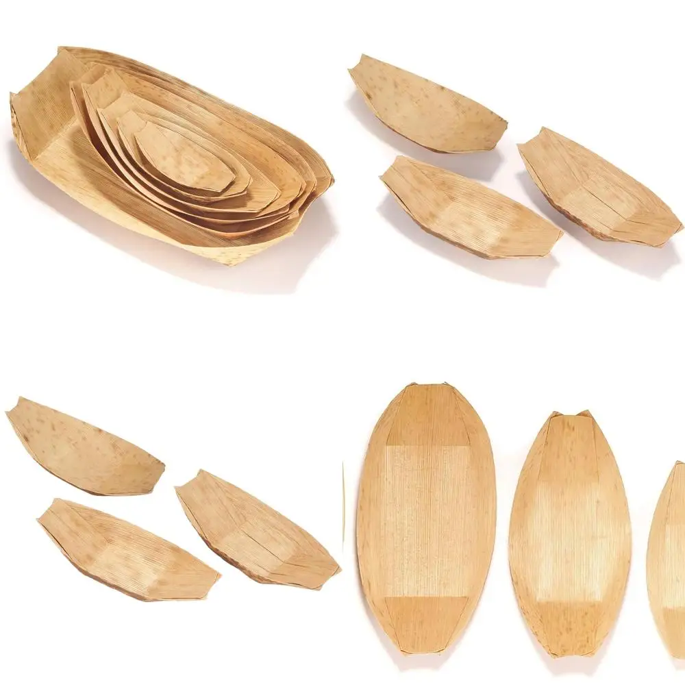 Лодки из бамбуковых листьев, 300 шт., одноразовые сервировочные подносы премиум-класса для общественного питания и домашних вечеринок, 3,25x1,5 дюйма
Лодки из бамбуковых листьев, 300 шт., одноразовые сервировочные подносы премиум-класса для общественного питания и домашних вечеринок, 3,25x1,5 дюйма