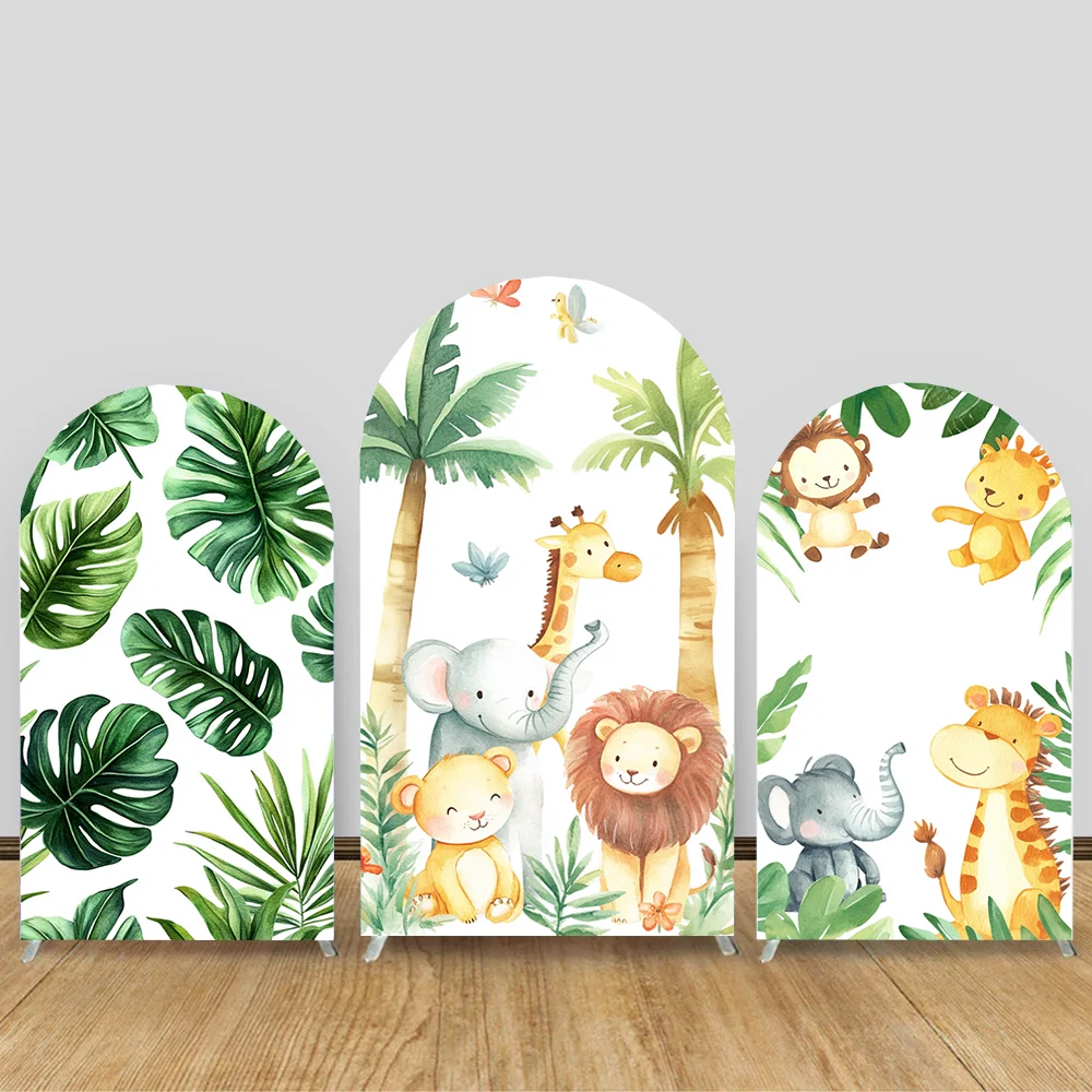 Tropical Jungle Arched Backdrop Cover for Wild One Birthday Partied Animal Adventures Arched Wall Stands Covers Safari Party
Tropical Jungle Arched Backdrop Cover for Wild One Birthday Partied Animal Adventures Arched Wall Stands Covers Safari Party