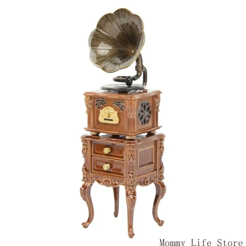 Миниатюрный игровой аксессуар Gramophone Dollhouses Идеально подходит для энтузиастов ретро и уникальных домашних декораций
Миниатюрный игровой аксессуар Gramophone Dollhouses Идеально подходит для энтузиастов ретро и уникальных домашних декораций