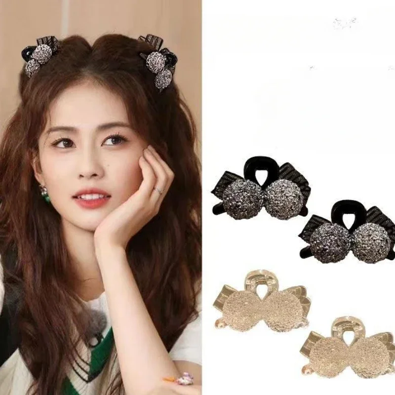 Маленькая заколка для волос с круглым бриллиантом, двусторонний кристалл, элегантный сломанный коготь для волос для женщин и девочек, милый бант принцессы, заколка для волос, зажим 
Маленькая заколка для волос с круглым бриллиантом, двусторонний кристалл, элегантный сломанный коготь для волос для женщин и девочек, милый бант принцессы, заколка для волос, зажим