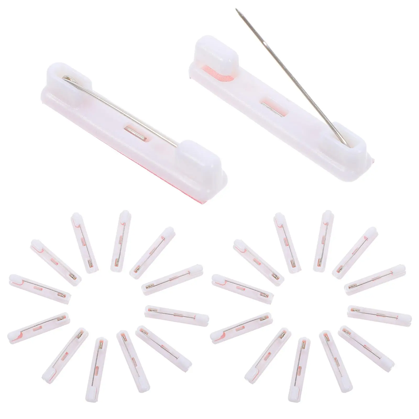 200 Pcs Plastic Pins Name Tag for Uniforms Needle Hat DIY Crafts Tags with Clips Holder Badge
200 Pcs Plastic Pins Name Tag for Uniforms Needle Hat DIY Crafts Tags with Clips Holder Badge