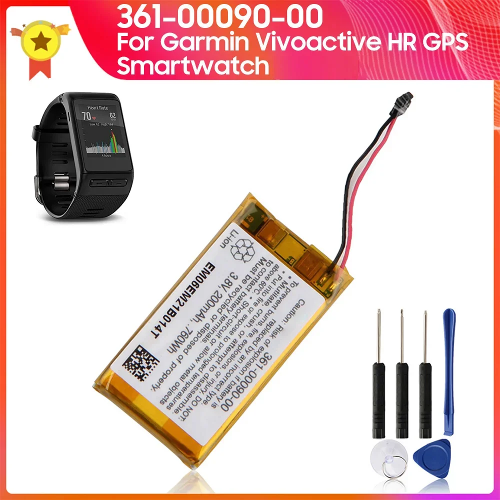Production in 2024 Replacement Battery 361-00090-00 200mAh For Garmin Vivoactive HR GPS Smartwatch High Quality Batteries
Production in 2024 Replacement Battery 361-00090-00 200mAh For Garmin Vivoactive HR GPS Smartwatch High Quality Batteries