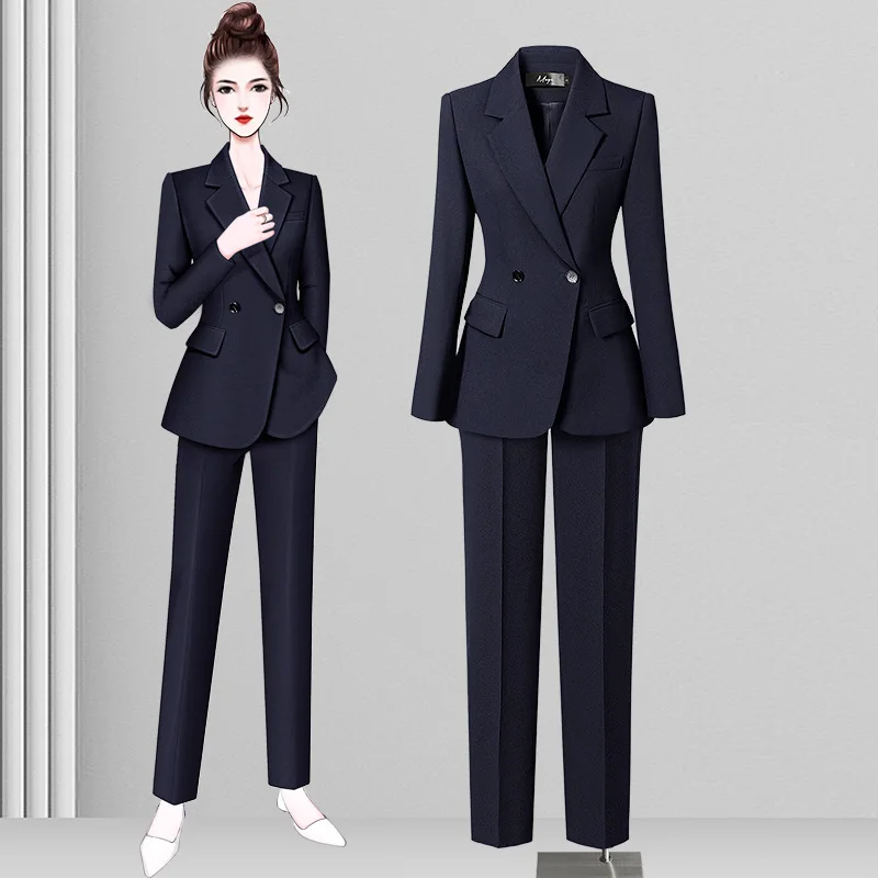 Suit Women's Fashion Slim New Blazer Pants 2Piece Set Female Professional OfficeOL Formal Manger Work Wear Clothes High Quality
Suit Women's Fashion Slim New Blazer Pants 2Piece Set Female Professional OfficeOL Formal Manger Work Wear Clothes High Quality