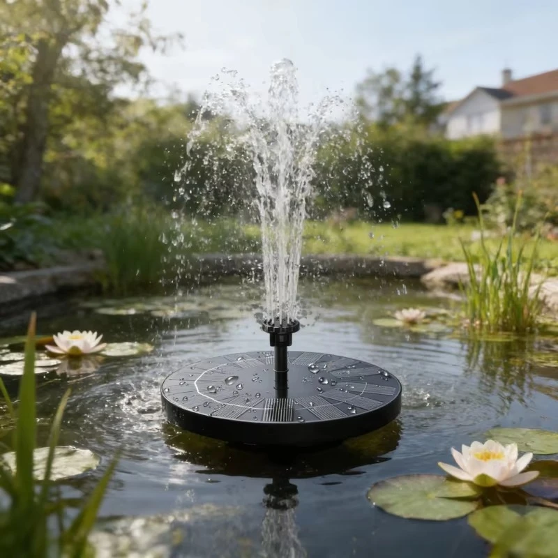 Solar fountain pump with LED lights, upgraded 3W solar fountain with 7 nozzles and 900mAh battery, free-standing floating
Solar fountain pump with LED lights, upgraded 3W solar fountain with 7 nozzles and 900mAh battery, free-standing floating