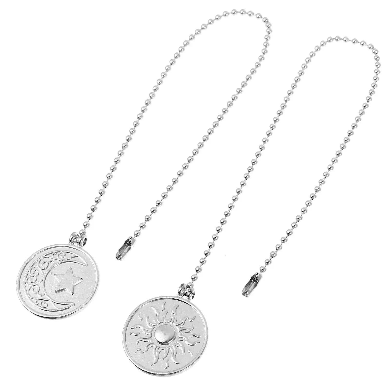 2Pcs Zinc Alloy Pull Chain for Ceiling Delicate Retro Pendants Silver Color Practical Easy Install Portable Lighting
2Pcs Zinc Alloy Pull Chain for Ceiling Delicate Retro Pendants Silver Color Practical Easy Install Portable Lighting