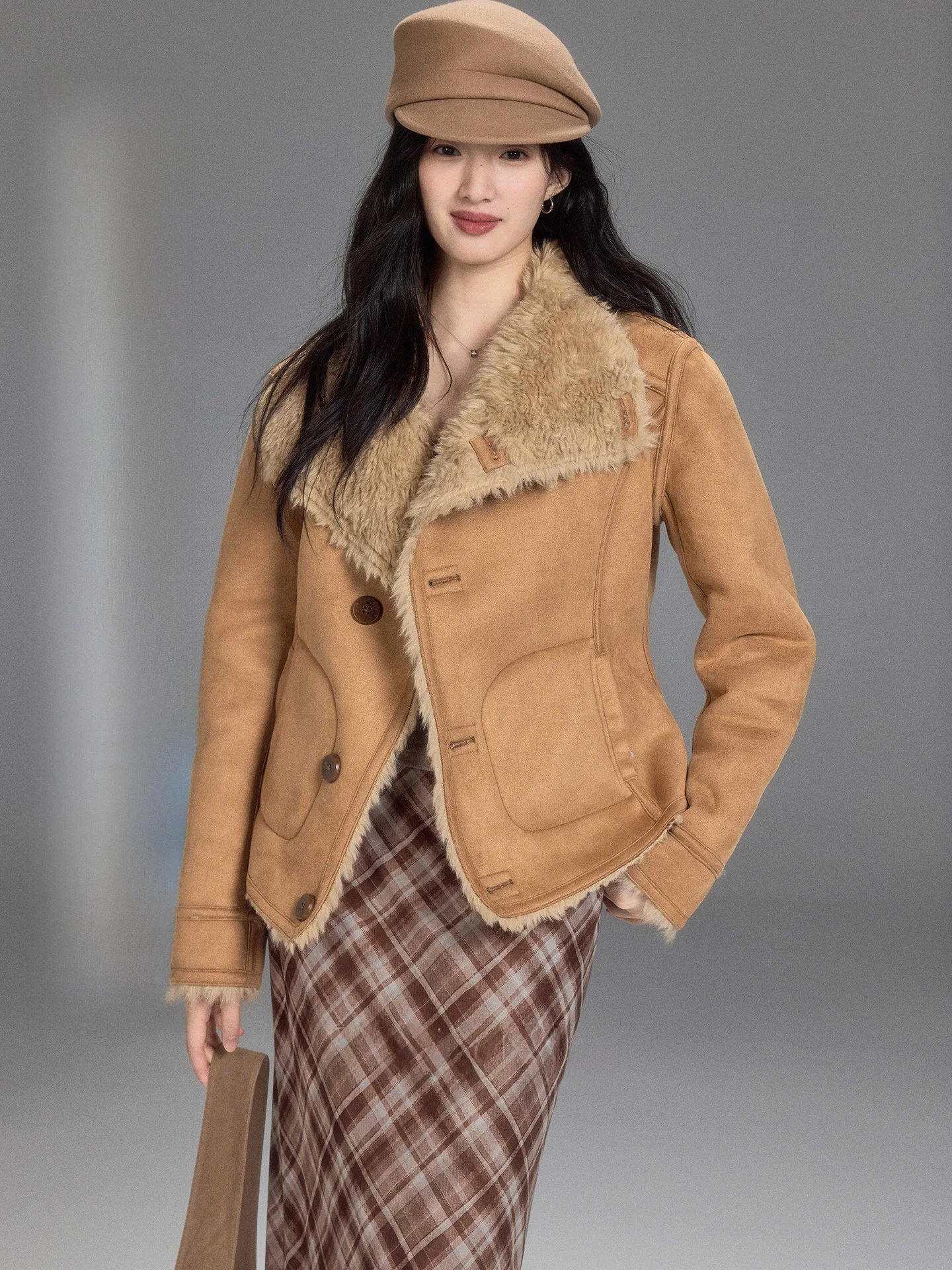Erlang Design Chunyu Thiened Double-Sided Wear Fur Jaet Women's Winter Warm Large Collar Leather-Fur Inteated Coat
Erlang Design Chunyu Thiened Double-Sided Wear Fur Jaet Women's Winter Warm Large Collar Leather-Fur Inteated Coat