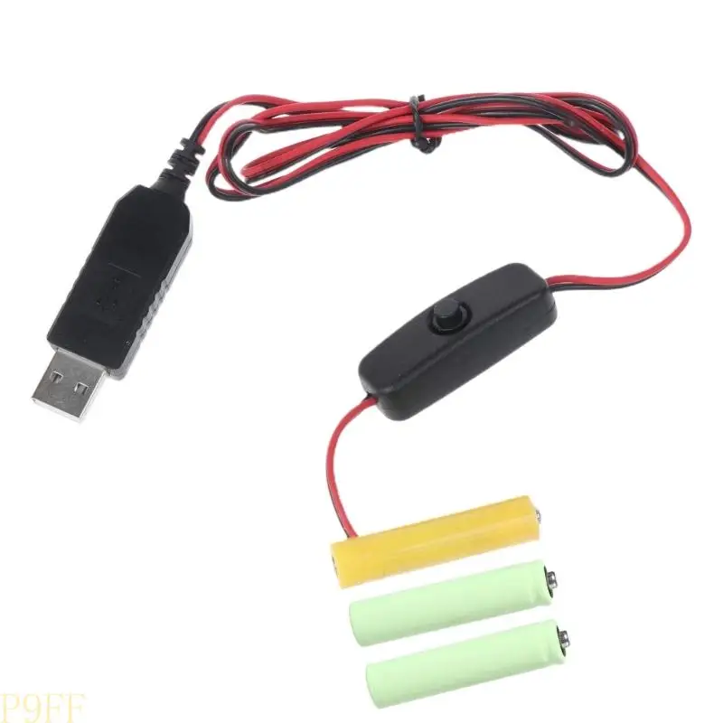 CS1W USB Power Supply Cable with USB to 4.5V AAA LR3 AM4 Battery for LED Light
CS1W USB Power Supply Cable with USB to 4.5V AAA LR3 AM4 Battery for LED Light