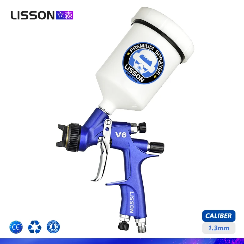 Брендовый латунный капюшон LISSON, профессиональный пистолет-распылитель, 1,3 мм, нержавеющая насадка, гравитационный аэрограф для покраски, автомобильный аэрограф, пневматический пистолет
Брендовый латунный капюшон LISSON, профессиональный пистолет-распылитель, 1,3 мм, нержавеющая насадка, гравитационный аэрограф для покраски, автомобильный аэрограф, пневматический пистолет