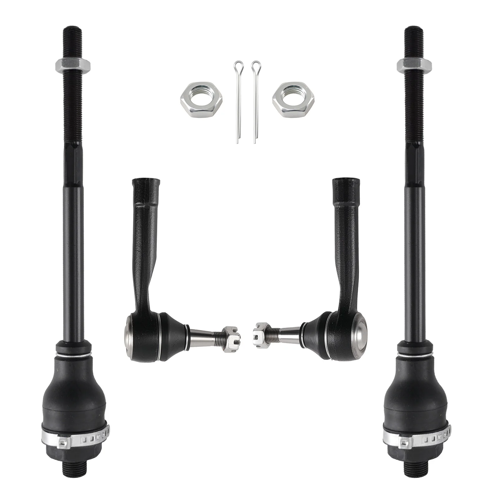 Front Inner Outer Tie Rods for 1999-2006 Chevy Silverado Sierra 1500 Tahoe Yukon
Front Inner Outer Tie Rods for 1999-2006 Chevy Silverado Sierra 1500 Tahoe Yukon
