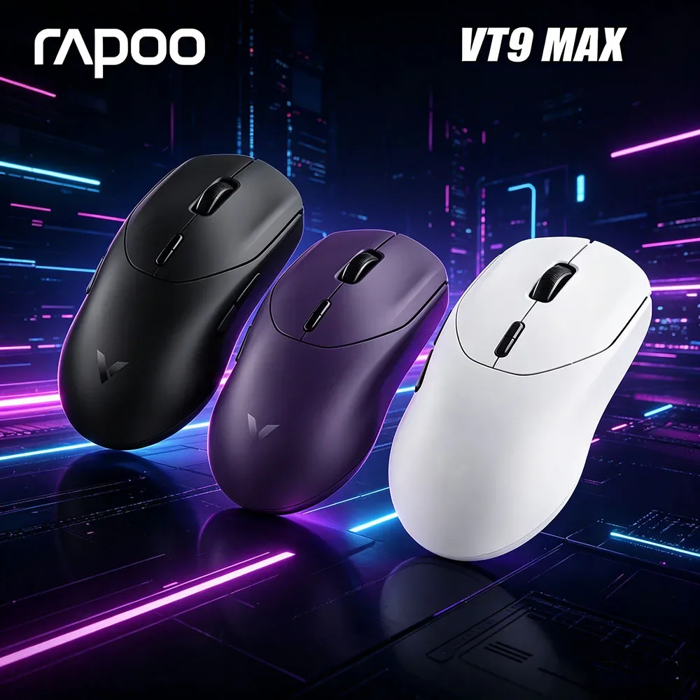 Rapoo VT9 MAX GEN 2 Wireless Gaming Mouse 53g Lightweight True 8K Polling Rate 750Hr Battery Life
Rapoo VT9 MAX GEN 2 Wireless Gaming Mouse 53g Lightweight True 8K Polling Rate 750Hr Battery Life