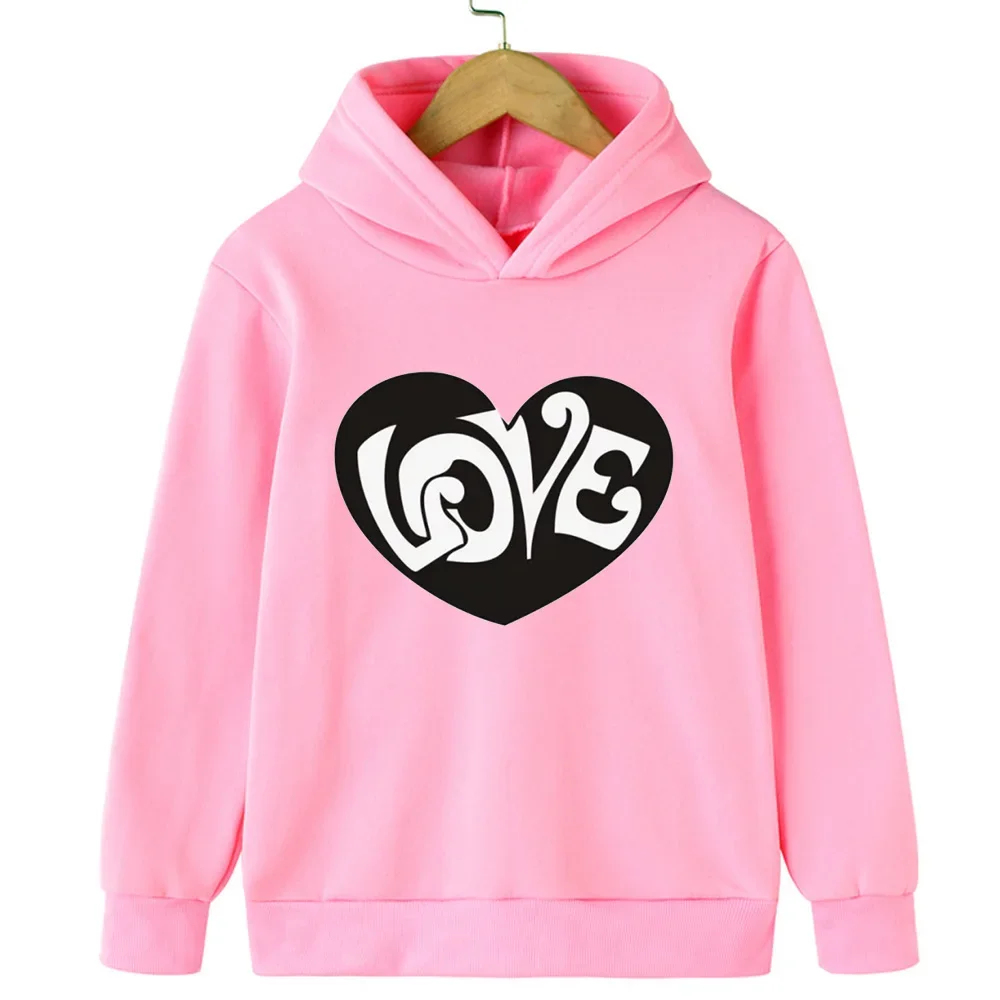 Boys and girls can wear the same hooded hoodie, love letter printed long-sleeved hoodie children's casual pullover coat ins
Boys and girls can wear the same hooded hoodie, love letter printed long-sleeved hoodie children's casual pullover coat ins