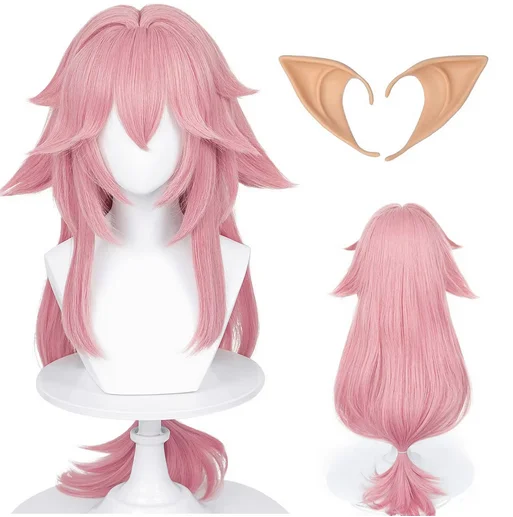 Alacos Pink Yae Miko Wig for Women Girls, Anime Long Spicky Yae Miko Cosplay Wigs for GI Roles, Heat Resistant Pink Long Hair
Alacos Pink Yae Miko Wig for Women Girls, Anime Long Spicky Yae Miko Cosplay Wigs for GI Roles, Heat Resistant Pink Long Hair