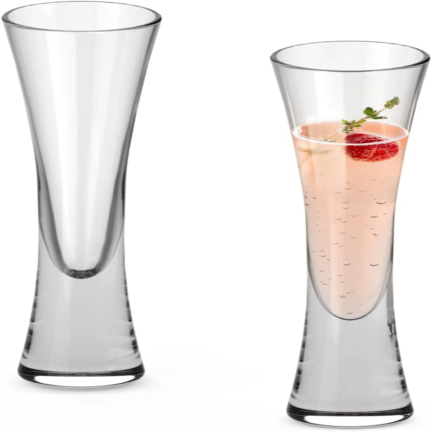 Elegant and Sophisticated Set of 2 Hand Blown Crystal Champagne Flutes for Weddings, Parties, and Special Occasions. With a Stun
Elegant and Sophisticated Set of 2 Hand Blown Crystal Champagne Flutes for Weddings, Parties, and Special Occasions. With a Stun