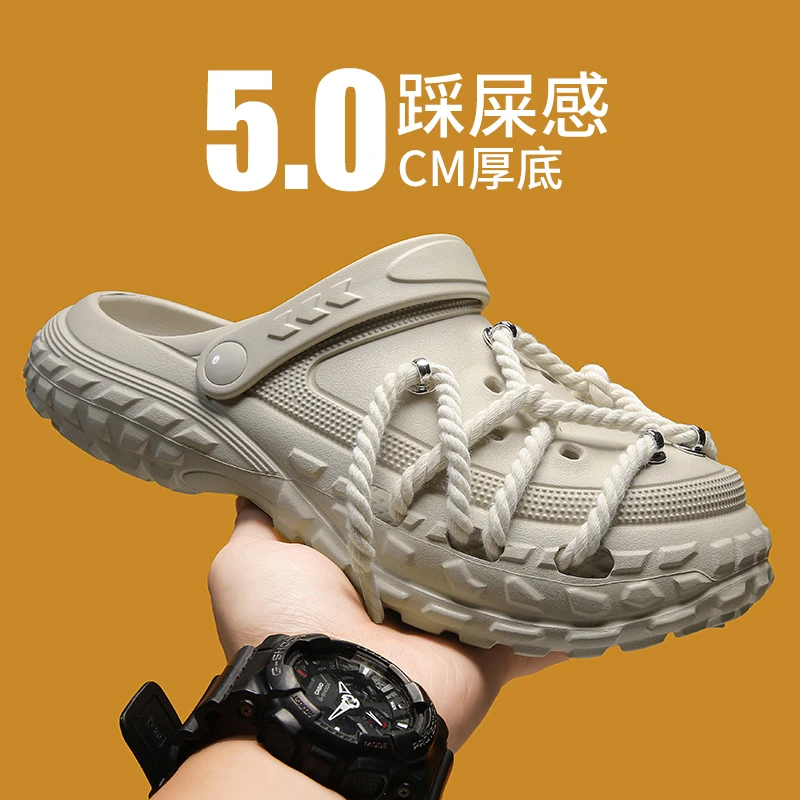 2025 Fashion Men's Outdoor Slippers Breathable Slip-On Water Shoes Summer Beach Thick Bottom Hollow-Out EVA Couples Sandals
2025 Fashion Men's Outdoor Slippers Breathable Slip-On Water Shoes Summer Beach Thick Bottom Hollow-Out EVA Couples Sandals