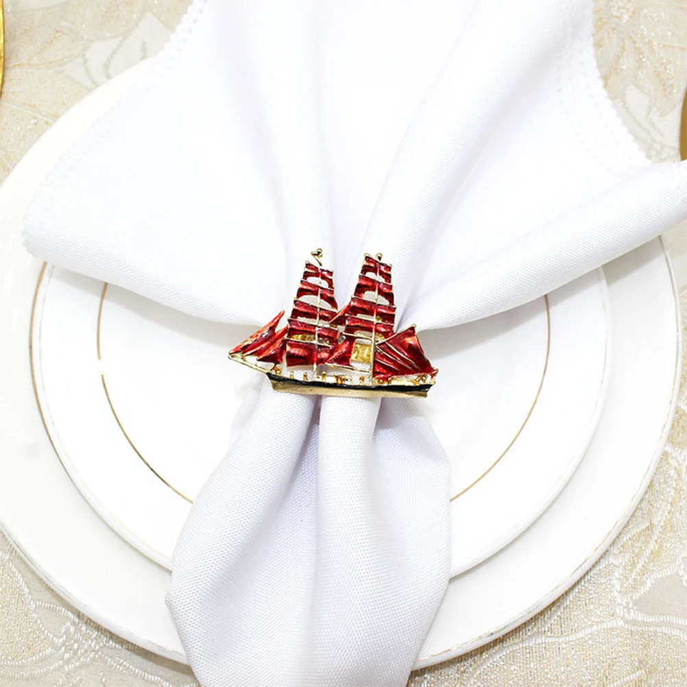 2pcs Napkin Rings Sailboat Shaped Alloy Material Holiday Gifts Table Decor Party Accessories Elegant Design
2pcs Napkin Rings Sailboat Shaped Alloy Material Holiday Gifts Table Decor Party Accessories Elegant Design