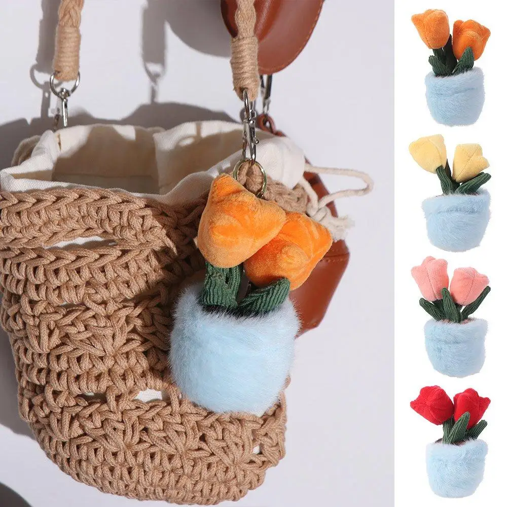 Plush Tulip Flower Potted Plant Simulated Tulip Flower Keychain Simulated Bag Hanging Plush Flower Key Ring Cartoon
Plush Tulip Flower Potted Plant Simulated Tulip Flower Keychain Simulated Bag Hanging Plush Flower Key Ring Cartoon