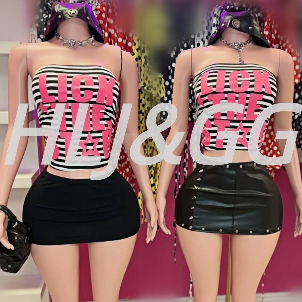 HLJ&GG Y2K Trend Stripe Letter Print Two Piece Sets Women Off Shoulder Crop Top And Mini Skirts Outfits Fashion 2pcs Streetwear
HLJ&GG Y2K Trend Stripe Letter Print Two Piece Sets Women Off Shoulder Crop Top And Mini Skirts Outfits Fashion 2pcs Streetwear