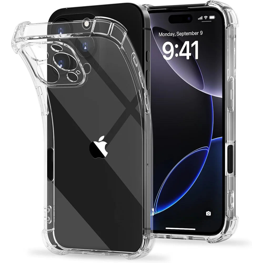 Shockproof Phone Case For iPhone 16e 16 15 14 13 12 11 Pro Max Plus Mini Silicone Soft Shell Ultra Thin Cover Slim Transparent
Shockproof Phone Case For iPhone 16e 16 15 14 13 12 11 Pro Max Plus Mini Silicone Soft Shell Ultra Thin Cover Slim Transparent