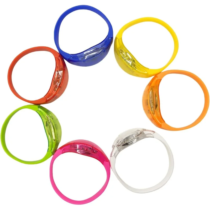 24pcs Glow in the Dark Bracelets Music Sound Activated Glow Bracelets for Kids Adults with Flashing LED Strobe
24pcs Glow in the Dark Bracelets Music Sound Activated Glow Bracelets for Kids Adults with Flashing LED Strobe