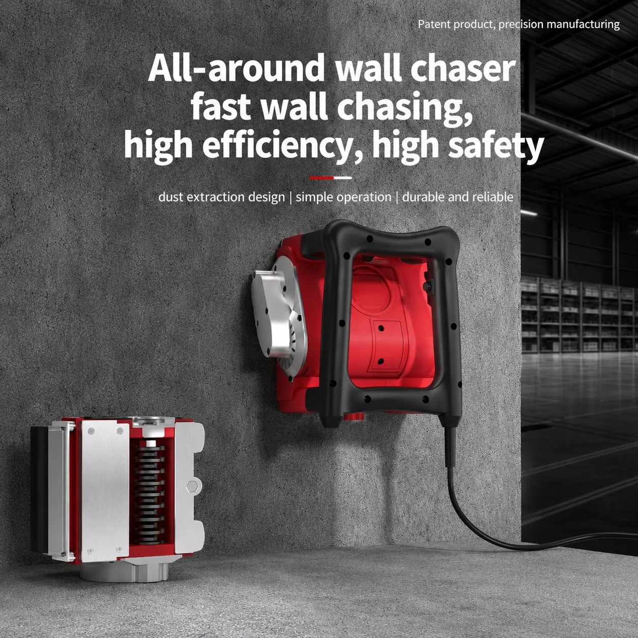 High Power Dust Free Electric Wall Scraper Machine Adjustable Depth 1-4mm Shock Absorption For Old Wall Renovation Putty Paint
High Power Dust Free Electric Wall Scraper Machine Adjustable Depth 1-4mm Shock Absorption For Old Wall Renovation Putty Paint