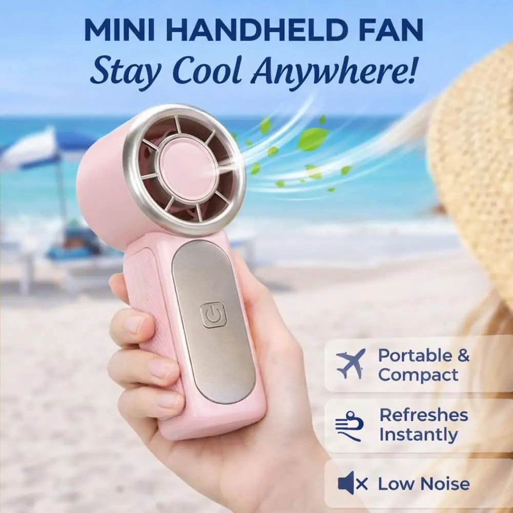 Rechargeable 9cm Mini Handheld Fan High Speed Powerful Wind Turbo One Button Control Portable Cooling For Summer Outdoor
Rechargeable 9cm Mini Handheld Fan High Speed Powerful Wind Turbo One Button Control Portable Cooling For Summer Outdoor