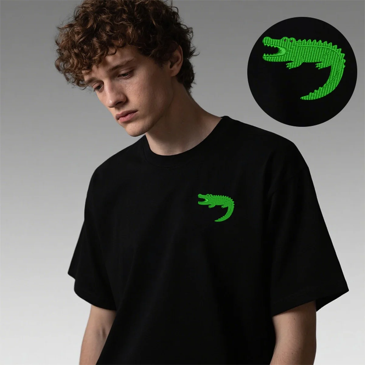 Crocodile Snap Men & Women Embroidered Cotton T-Shirt – Energetic Top Tees with Luxury Embroidery for Theme Park Visits T-Shirts
Crocodile Snap Men & Women Embroidered Cotton T-Shirt – Energetic Top Tees with Luxury Embroidery for Theme Park Visits T-Shirts
