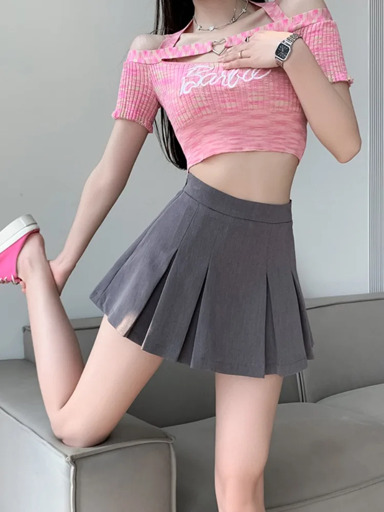 Модная ретро-юбка А-силуэта с высокой талией, женская летняя новинка, короткие юбка-шорты с защитой от просвечивания, в корейском стиле, для повседневной носки
Модная ретро-юбка А-силуэта с высокой талией, женская летняя новинка, короткие юбка-шорты с защитой от просвечивания, в корейском стиле, для повседневной носки