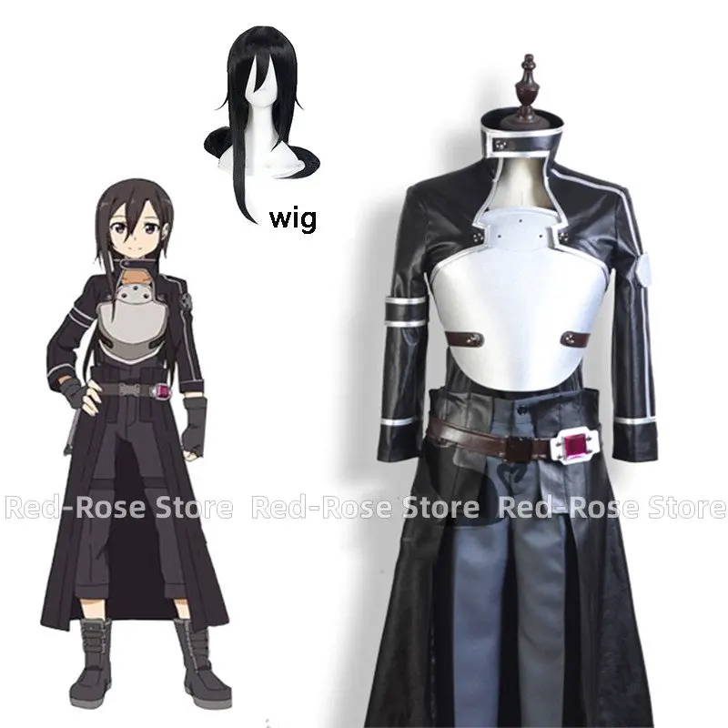 Kirito Kirigaya Kazuto women Cosplay costume Carnaval Halloween men Christmas party Costume And wig DJSY
Kirito Kirigaya Kazuto women Cosplay costume Carnaval Halloween men Christmas party Costume And wig DJSY