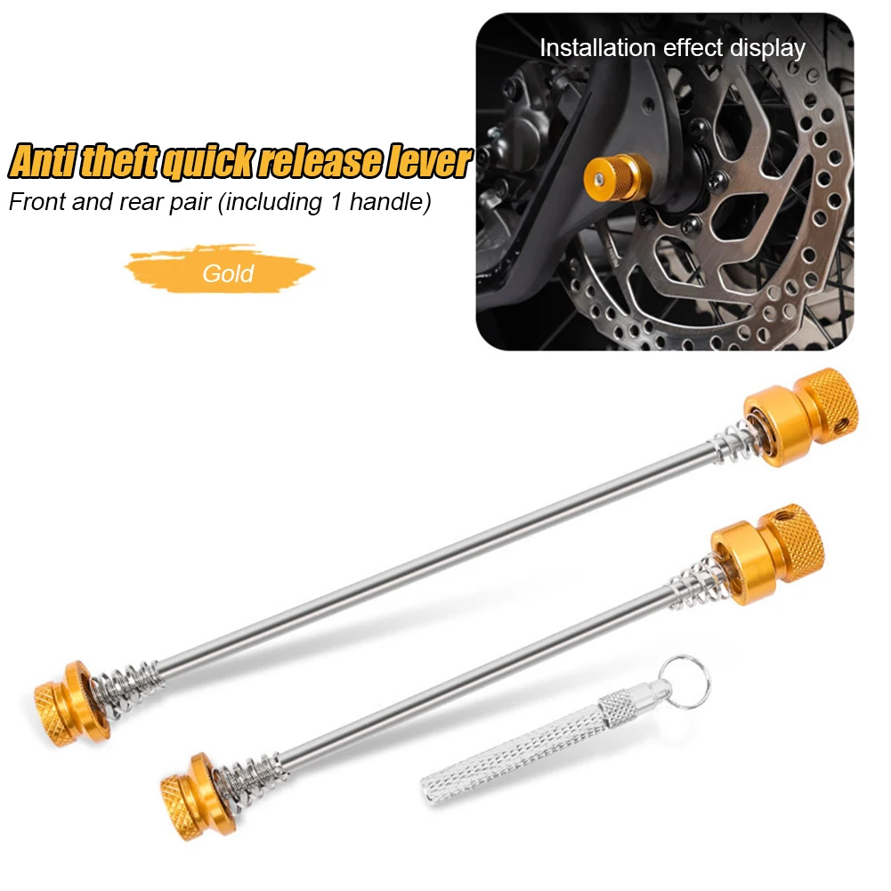 Ultralight Wheels Locking Security Quick Release Post Practical MTB Mountain Road Bike Anti-Theft Quick Release Skewers
Ultralight Wheels Locking Security Quick Release Post Practical MTB Mountain Road Bike Anti-Theft Quick Release Skewers