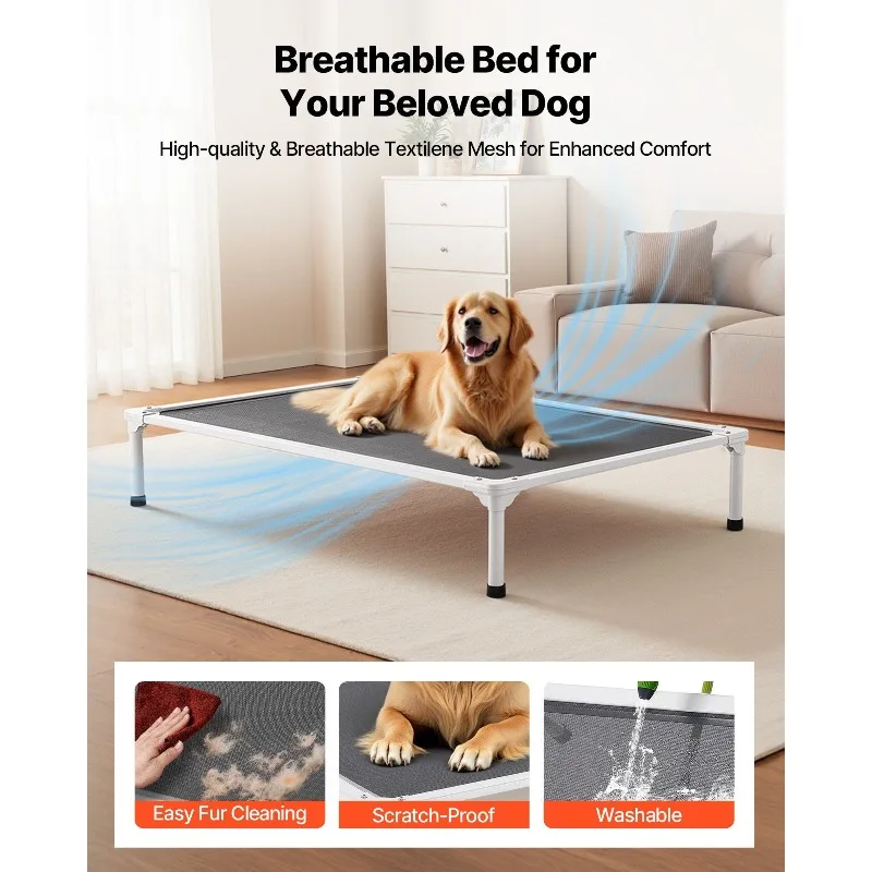 Elevated Dog Bed for Large Dog Portable Raised Dog Cot with Teslin Mesh XL
Elevated Dog Bed for Large Dog Portable Raised Dog Cot with Teslin Mesh XL