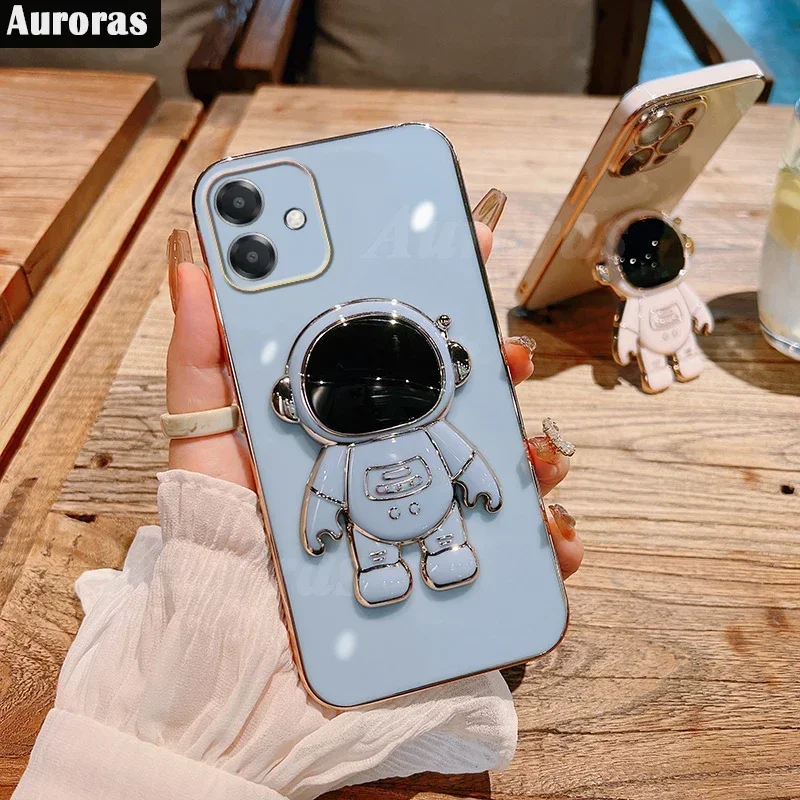 OPPO A40 A60 A80 4G/5G Astronaut Holder Luxury Plating Case For OPPO A3X a3 3AX A OPPO A3 4G/5G Silicone Stand Cover
OPPO A40 A60 A80 4G/5G Astronaut Holder Luxury Plating Case For OPPO A3X a3 3AX A OPPO A3 4G/5G Silicone Stand Cover