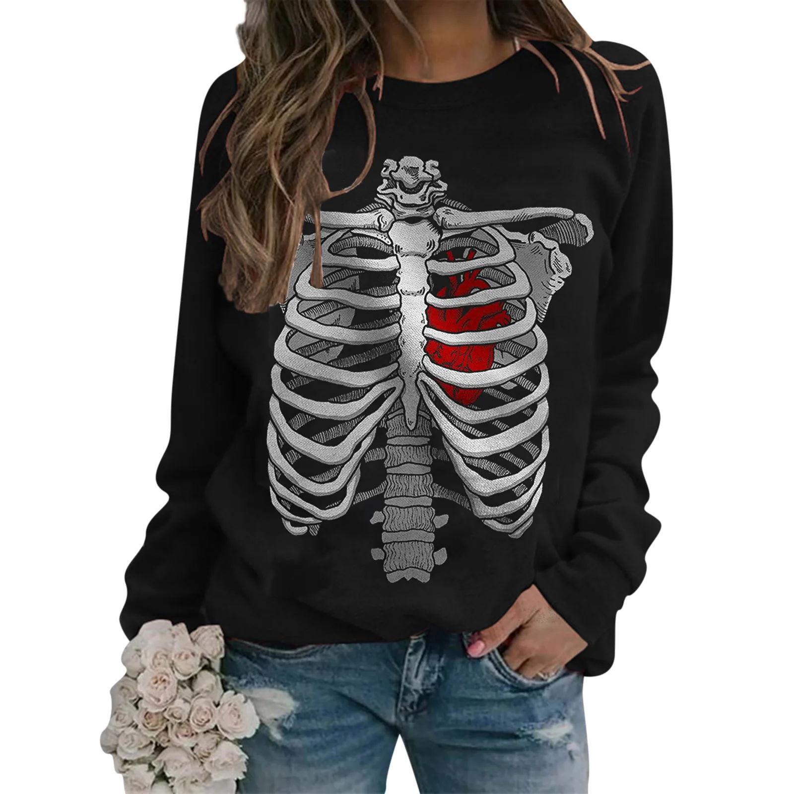Harajuku Warm Pullover Women Korean Style Oversized Hoodie Sweatshirt Skeleton Print Women Sweatshirts
Harajuku Warm Pullover Women Korean Style Oversized Hoodie Sweatshirt Skeleton Print Women Sweatshirts