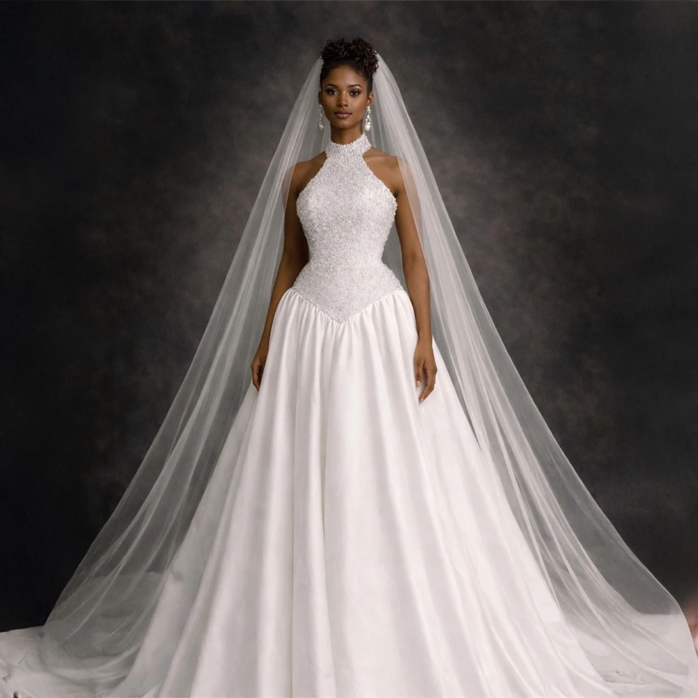 Customized Elegant Wedding Dress with Handmade Beaded Bodice and Flowing Tulle Train Timeless Bridal Dress for Modern Brides
Customized Elegant Wedding Dress with Handmade Beaded Bodice and Flowing Tulle Train Timeless Bridal Dress for Modern Brides