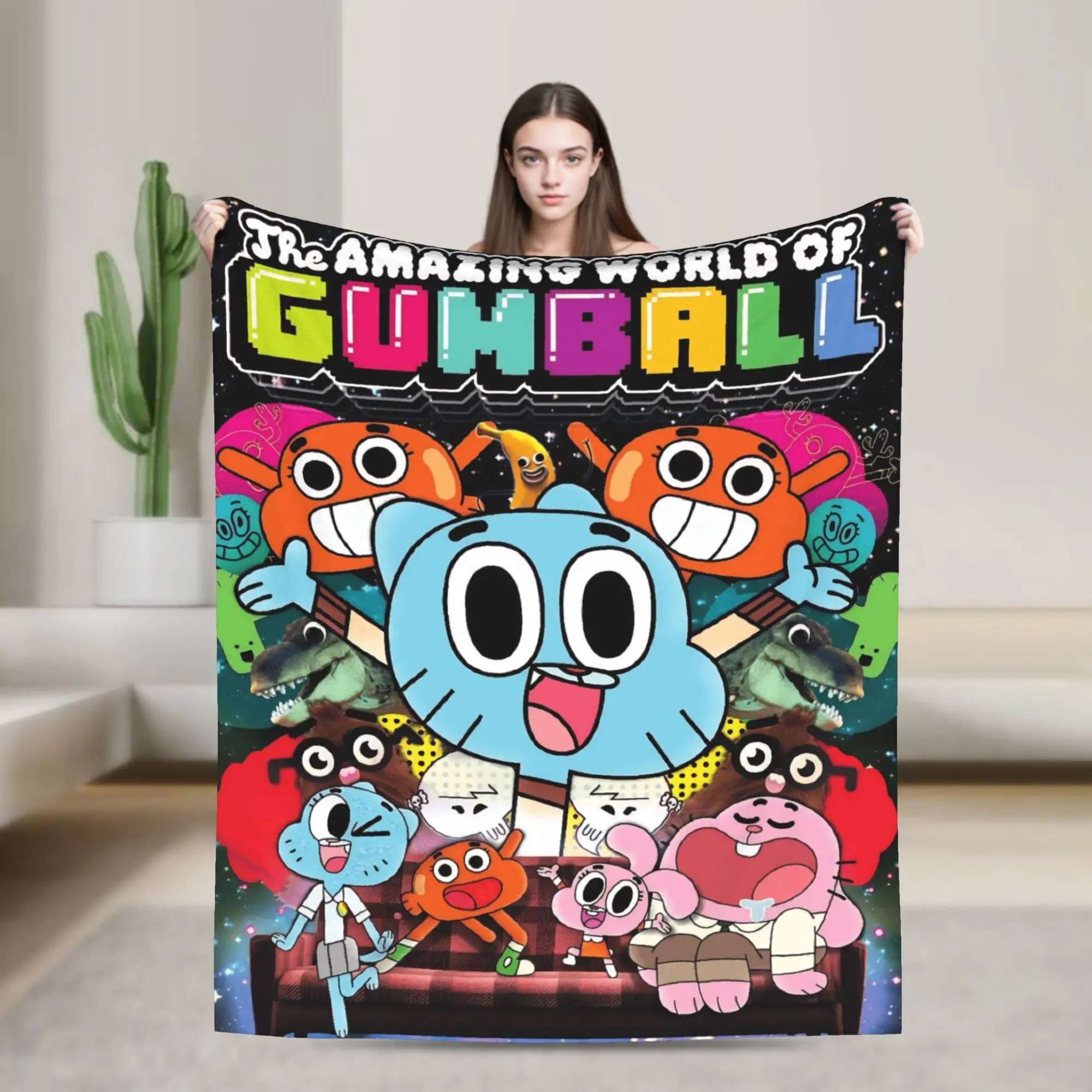The Amazing World Of Gumballs Blanket Picnic Flannel Throw Blanket For Couch Bed Warm Soft Design Quality Bedspread Gift Idea
The Amazing World Of Gumballs Blanket Picnic Flannel Throw Blanket For Couch Bed Warm Soft Design Quality Bedspread Gift Idea