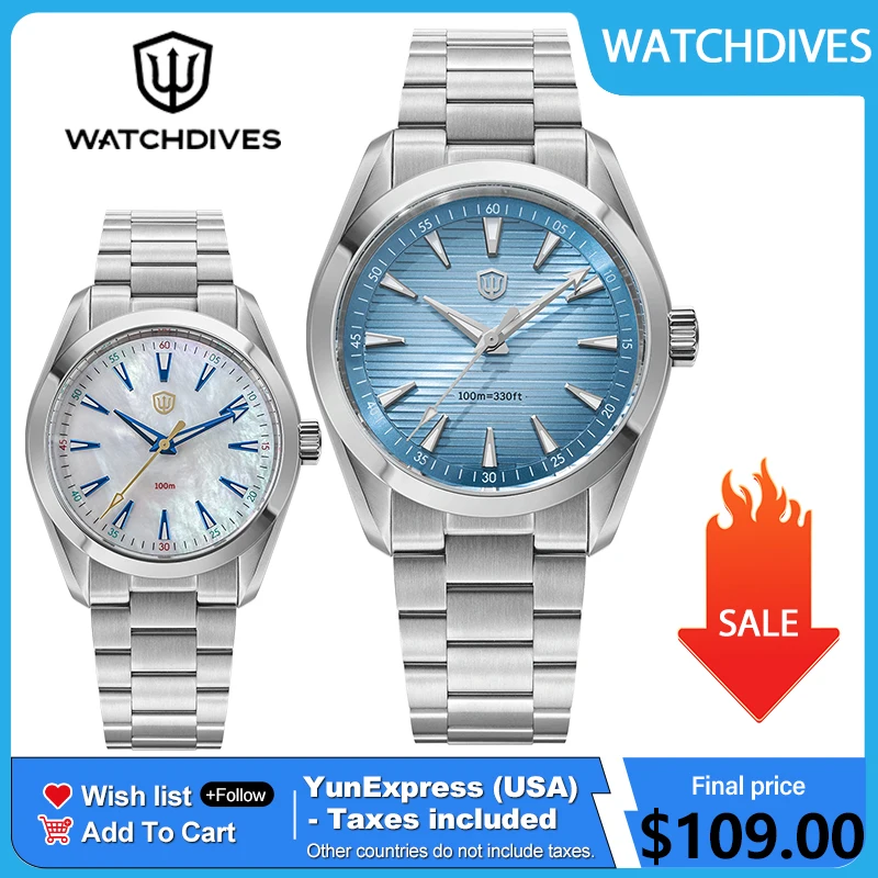 Watchdives WD0006 V2 Watch VH31 Sweep Second Quartz Movement Sapphire Luminous Stainless Steel Watches Waterproof 38mm Watch
Watchdives WD0006 V2 Watch VH31 Sweep Second Quartz Movement Sapphire Luminous Stainless Steel Watches Waterproof 38mm Watch