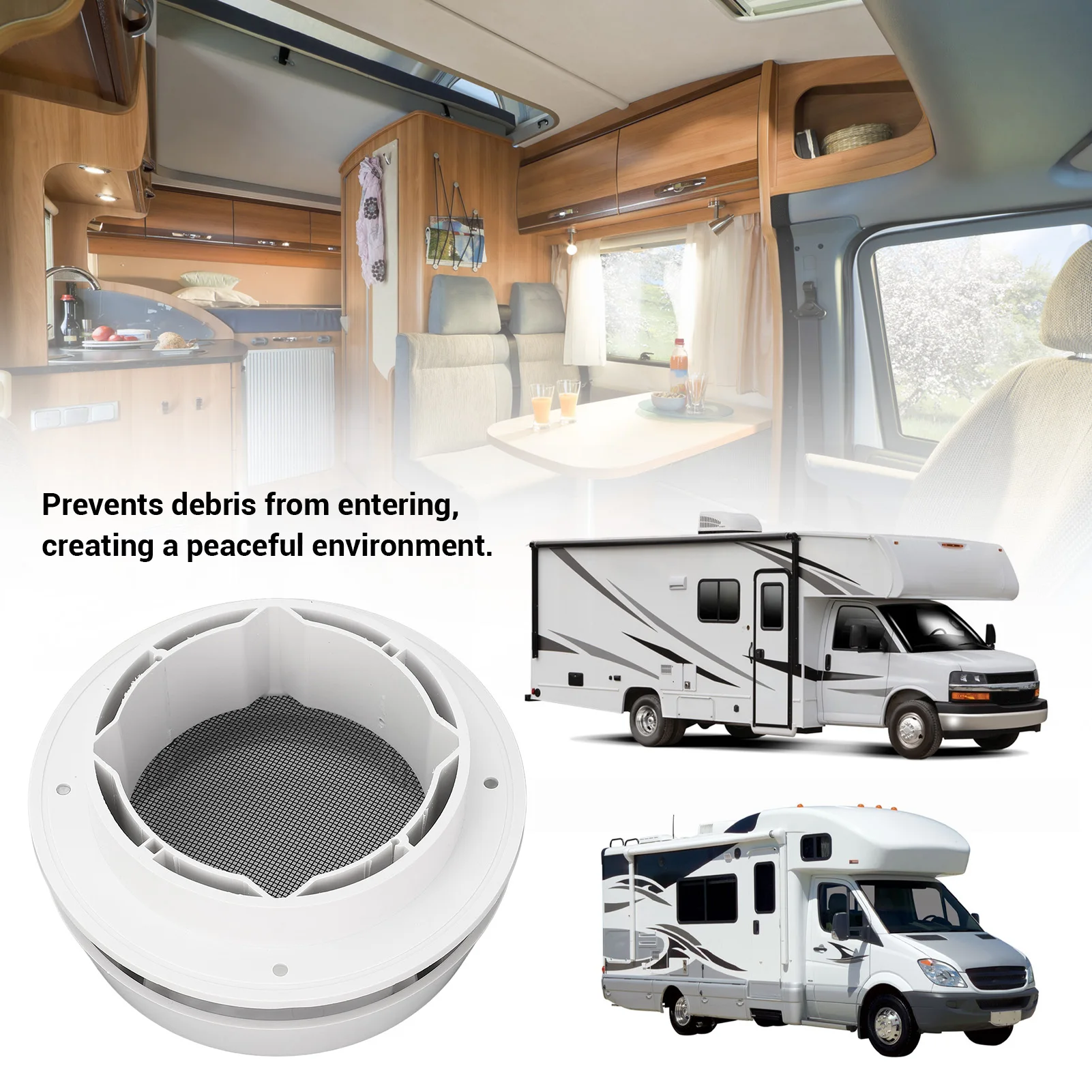 RV Round Roof Vent Cover Deformation Proof RV Round Mushroom Ventilation Versatile Oxidation Resistant 155mm for Campervan
RV Round Roof Vent Cover Deformation Proof RV Round Mushroom Ventilation Versatile Oxidation Resistant 155mm for Campervan