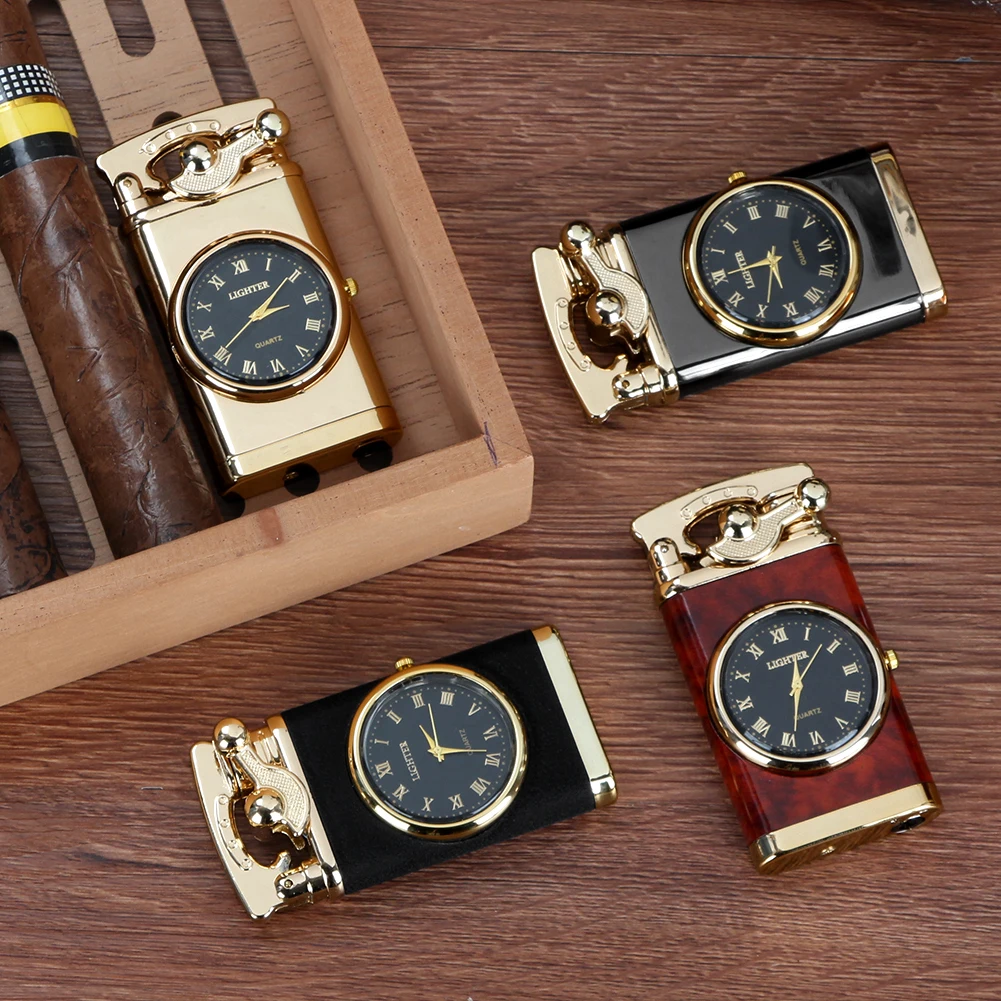 Creative Mechanical Watch 1 Jet Cigar Torch Lighter Outdoor Travel Smoking Tools Metal Cigar Lighters with Mechanical Clock
Creative Mechanical Watch 1 Jet Cigar Torch Lighter Outdoor Travel Smoking Tools Metal Cigar Lighters with Mechanical Clock