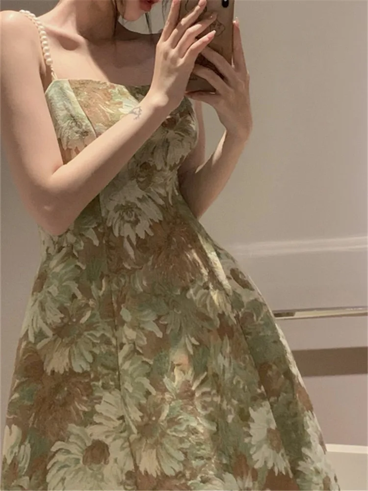 Sexy Vintage A-Line Party Elegant Dresses for Women Boho Embroidery Sundress 2022 French Dress Women Summer Runway Sleeveless
Sexy Vintage A-Line Party Elegant Dresses for Women Boho Embroidery Sundress 2022 French Dress Women Summer Runway Sleeveless