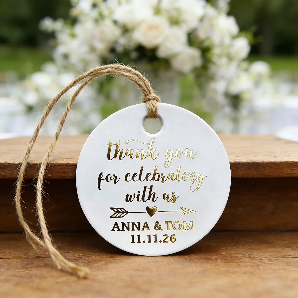 35mm Labels Customization, Personalized Hang Tag, Gold Text, Thank You For Celebrating, Any Text Can Be Customized
35mm Labels Customization, Personalized Hang Tag, Gold Text, Thank You For Celebrating, Any Text Can Be Customized