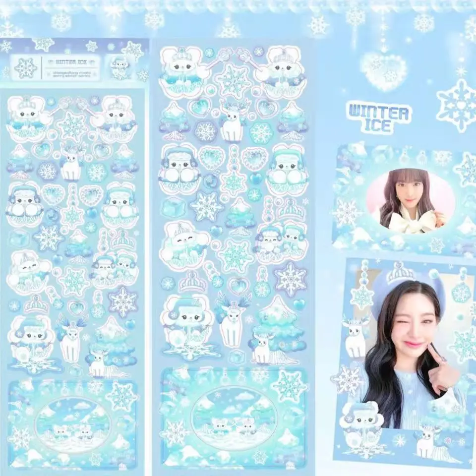 Kawaii Cartoon Laser Sticker Idol Card Photo Room Deco Sticker Scrapbooking Korean Stationery Decorative Stickers Art Supplies
Kawaii Cartoon Laser Sticker Idol Card Photo Room Deco Sticker Scrapbooking Korean Stationery Decorative Stickers Art Supplies