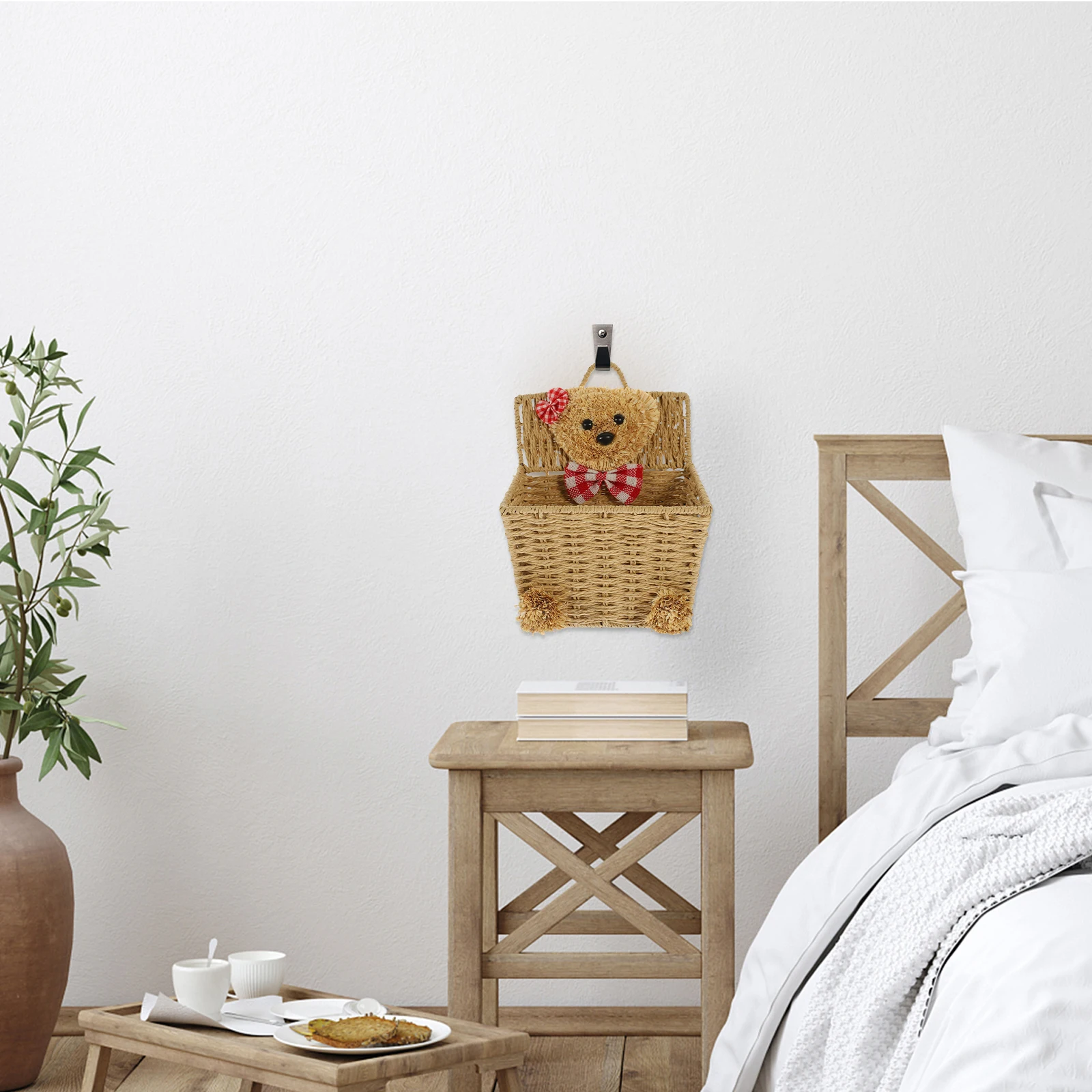 Cartoon Storage Basket Woven Bear Desk ganizer Brown Wall Hanging Basket Home Kitchen Office Decorative Planter Storage Solution
Cartoon Storage Basket Woven Bear Desk ganizer Brown Wall Hanging Basket Home Kitchen Office Decorative Planter Storage Solution