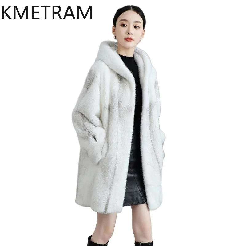 KMETRAM Real Whole Mink Fur Coat Luxury Hooded Mid-Length 79cm Fur Jacket Women's Leather Fur Coats Winter Woman Clothing 2026
KMETRAM Real Whole Mink Fur Coat Luxury Hooded Mid-Length 79cm Fur Jacket Women's Leather Fur Coats Winter Woman Clothing 2026