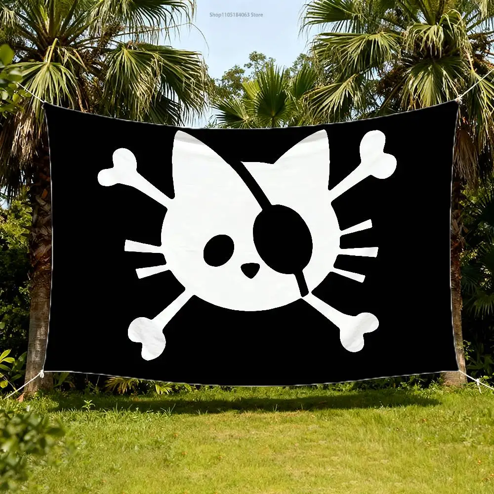Pirate Cat Skull Flag And Crossbone Flag Tapestry Banner For Bedroom Outdoor Living Room Restaurant Bar Wall Decor Party
Pirate Cat Skull Flag And Crossbone Flag Tapestry Banner For Bedroom Outdoor Living Room Restaurant Bar Wall Decor Party