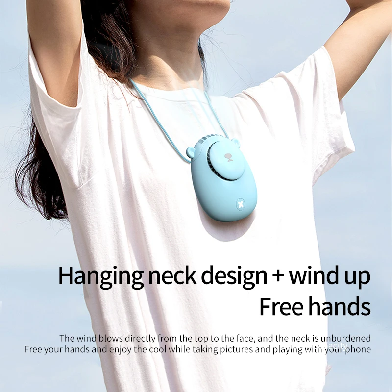 Cute Teddy Bear Shape Hanging Neck Fan, 3 Speeds USB Rechargeable Mini Portable Fan, Lightweight Personal Fan for Outdoor Travel
Cute Teddy Bear Shape Hanging Neck Fan, 3 Speeds USB Rechargeable Mini Portable Fan, Lightweight Personal Fan for Outdoor Travel