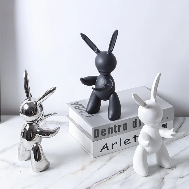 Cartoon figurine ceramic Jeff Koons Kung Fu Rabbit ornament TV cabinet wine cabinet foyer bedside home decoration
Cartoon figurine ceramic Jeff Koons Kung Fu Rabbit ornament TV cabinet wine cabinet foyer bedside home decoration