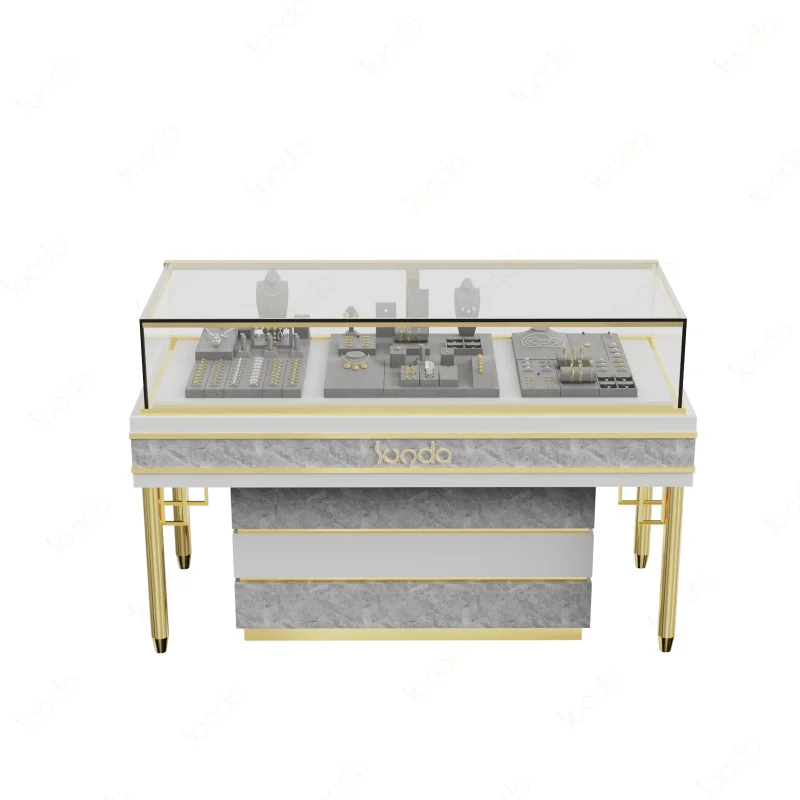 Hign quality custom logo tempered glass jewelry display jade jewelry showcase lighting wooden marble cabinet
Hign quality custom logo tempered glass jewelry display jade jewelry showcase lighting wooden marble cabinet