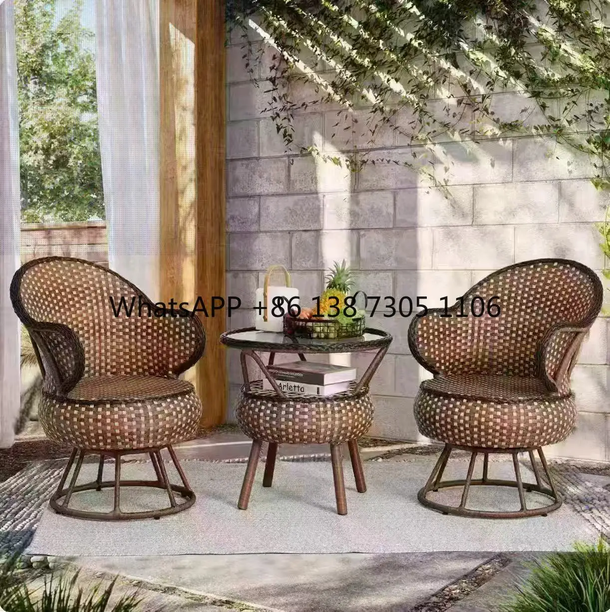 Плетеный вручную стул из ротанга, садовый двор, стул для отдыха, диван, балкон, уличный чайный столик, комбинация стульев
Плетеный вручную стул из ротанга, садовый двор, стул для отдыха, диван, балкон, уличный чайный столик, комбинация стульев