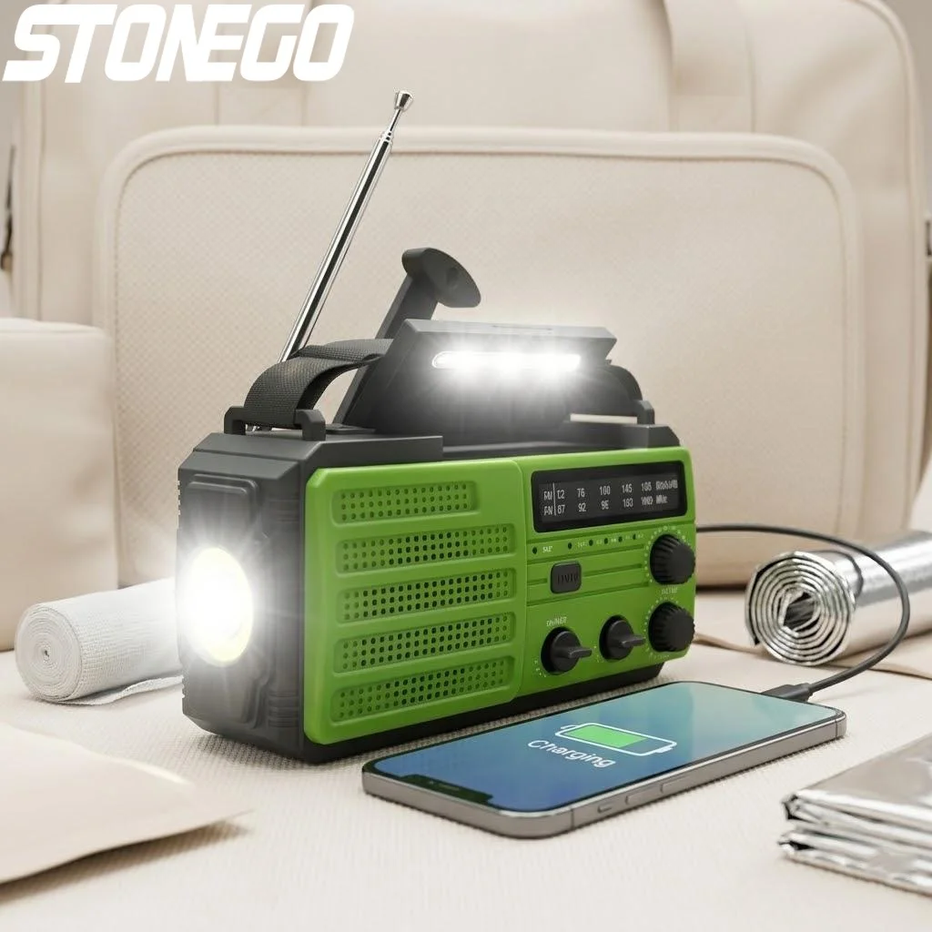 Emergency Hand Crank Solar Rechargeable LED Flashlight Radio Multifunctional Reading Light Portable AM FM
Emergency Hand Crank Solar Rechargeable LED Flashlight Radio Multifunctional Reading Light Portable AM FM